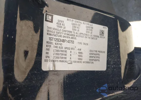 2011 GMC Sierra 2500Hd Denali from USA, damaged, VIN 1GT125C84BF142753